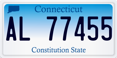 CT license plate AL77455