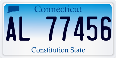 CT license plate AL77456