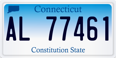 CT license plate AL77461