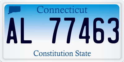 CT license plate AL77463