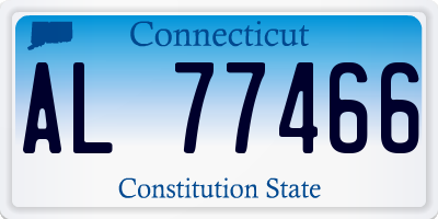 CT license plate AL77466