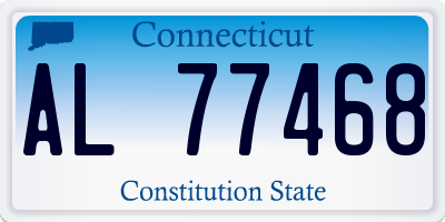 CT license plate AL77468