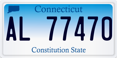 CT license plate AL77470