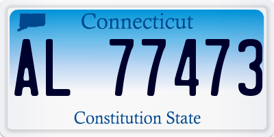 CT license plate AL77473