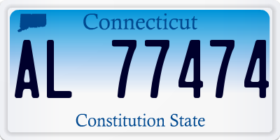 CT license plate AL77474