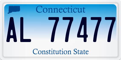 CT license plate AL77477