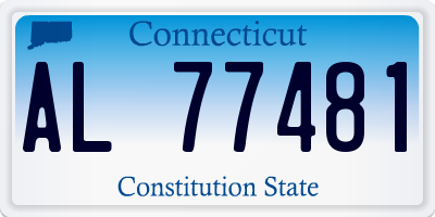 CT license plate AL77481
