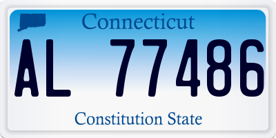 CT license plate AL77486
