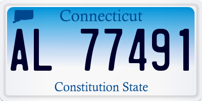CT license plate AL77491