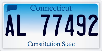CT license plate AL77492