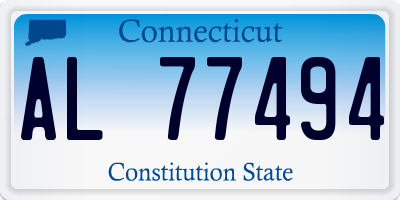 CT license plate AL77494