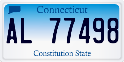 CT license plate AL77498
