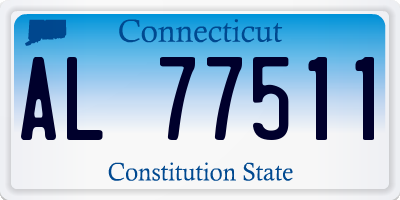 CT license plate AL77511