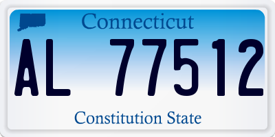 CT license plate AL77512