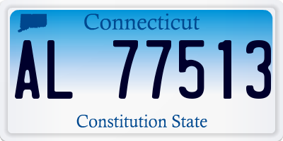 CT license plate AL77513