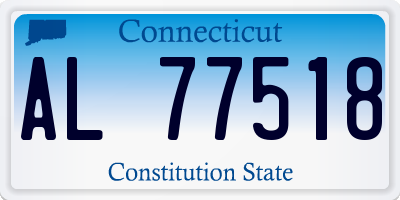 CT license plate AL77518