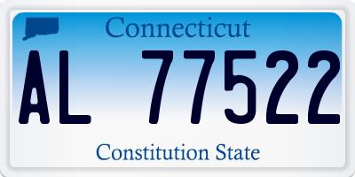 CT license plate AL77522