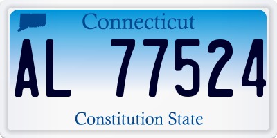 CT license plate AL77524
