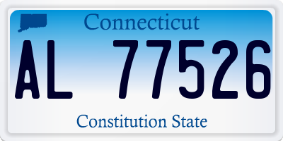 CT license plate AL77526
