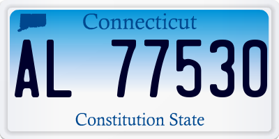 CT license plate AL77530