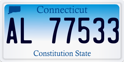 CT license plate AL77533