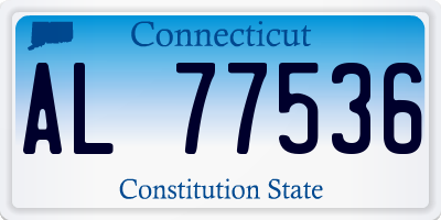 CT license plate AL77536