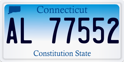 CT license plate AL77552