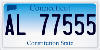 CT license plate AL77555