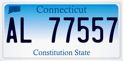 CT license plate AL77557