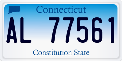 CT license plate AL77561