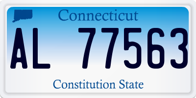 CT license plate AL77563