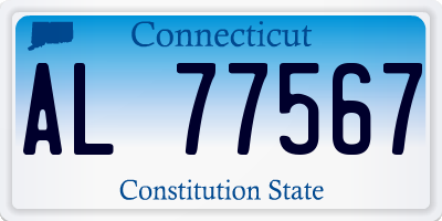 CT license plate AL77567