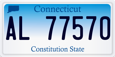 CT license plate AL77570