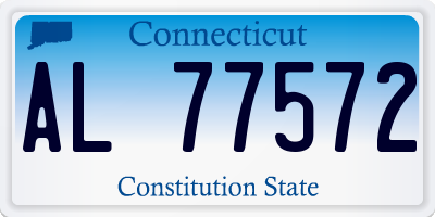 CT license plate AL77572