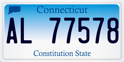 CT license plate AL77578