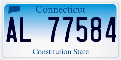 CT license plate AL77584