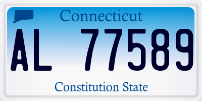 CT license plate AL77589