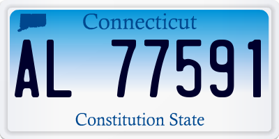 CT license plate AL77591
