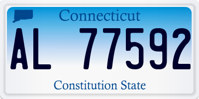 CT license plate AL77592