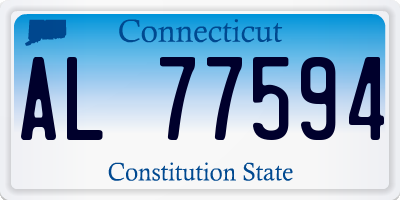 CT license plate AL77594