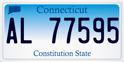 CT license plate AL77595