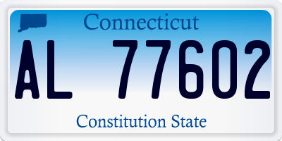 CT license plate AL77602