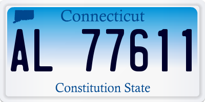 CT license plate AL77611
