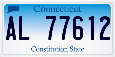 CT license plate AL77612