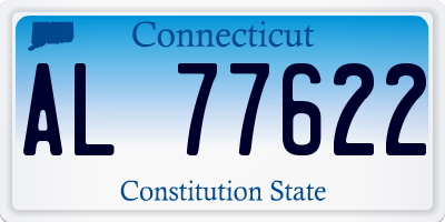 CT license plate AL77622