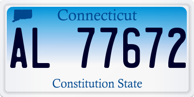 CT license plate AL77672