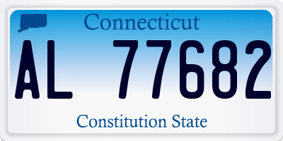 CT license plate AL77682