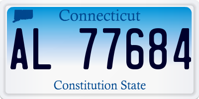 CT license plate AL77684