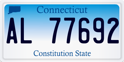 CT license plate AL77692