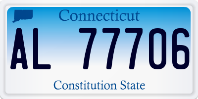 CT license plate AL77706